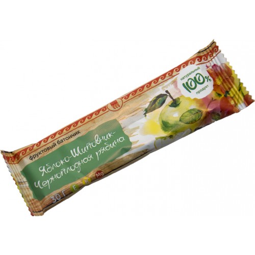 Купить Батончик фруктовый Яблоко-шиповник-черноплодная рябина  г. Ульяновск  