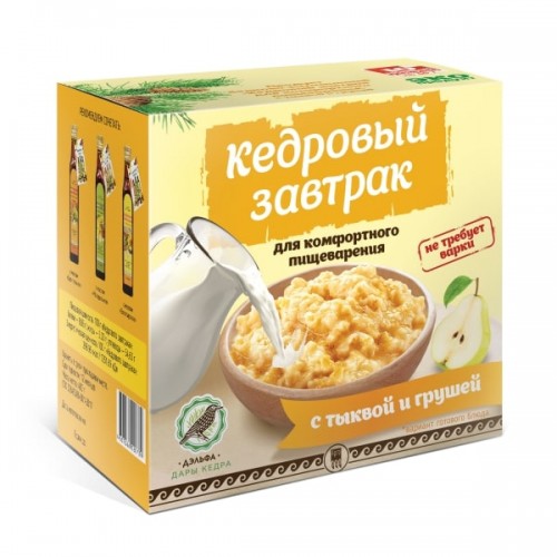 Купить Завтрак кедровый для комфортного пищеварения с тыквой и грушей  г. Ульяновск  
