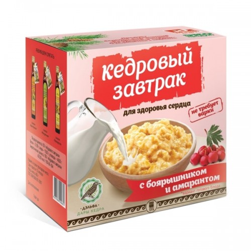 Купить Завтрак кедровый для здоровья сердца с боярышником и амарантом  г. Ульяновск  